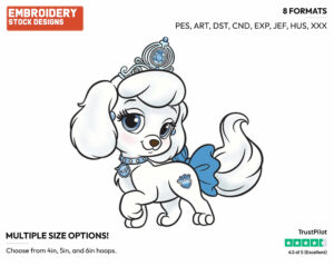 Pumpkin - Palace Pets - Miscellaneous Designs - Disney Embroidery Design in 3 sizes & 8 formats