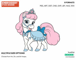 Bibidi - Palace Pets - Miscellaneous Designs - Disney Embroidery Design in 3 sizes & 8 formats