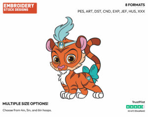 Sultan - Palace Pets - Miscellaneous Designs - Disney Embroidery Design in 3 sizes & 8 formats