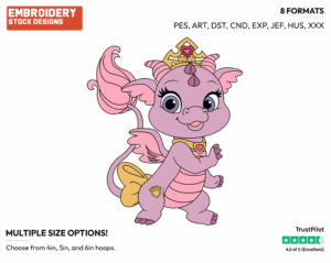 Ash - Palace Pets - Miscellaneous Designs - Disney Embroidery Design in 3 sizes & 8 formats