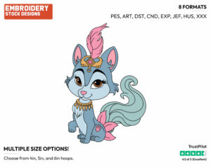 River - Palace Pets - Miscellaneous Designs - Disney Embroidery Design in 3 sizes & 8 formats
