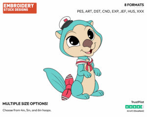 Otto - Palace Pets - Whisker Haven - Miscellaneous Designs - Disney Embroidery Design in 3 sizes & 8 formats