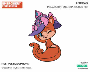 Treasure Winking - Palace Pets - Whisker Haven - Miscellaneous Designs - Disney Embroidery Design in 3 sizes & 8 formats
