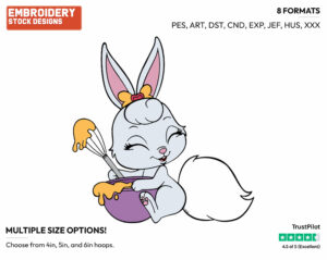 Berry Baking - Palace Pets - Whisker Haven - Miscellaneous Designs - Disney Embroidery Design in 3 sizes & 8 formats