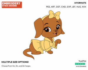 Lucy - Palace Pets - Whisker Haven - Miscellaneous Designs - Disney Embroidery Design in 3 sizes & 8 formats